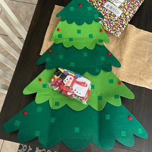 Felt Christmas tree with decorations